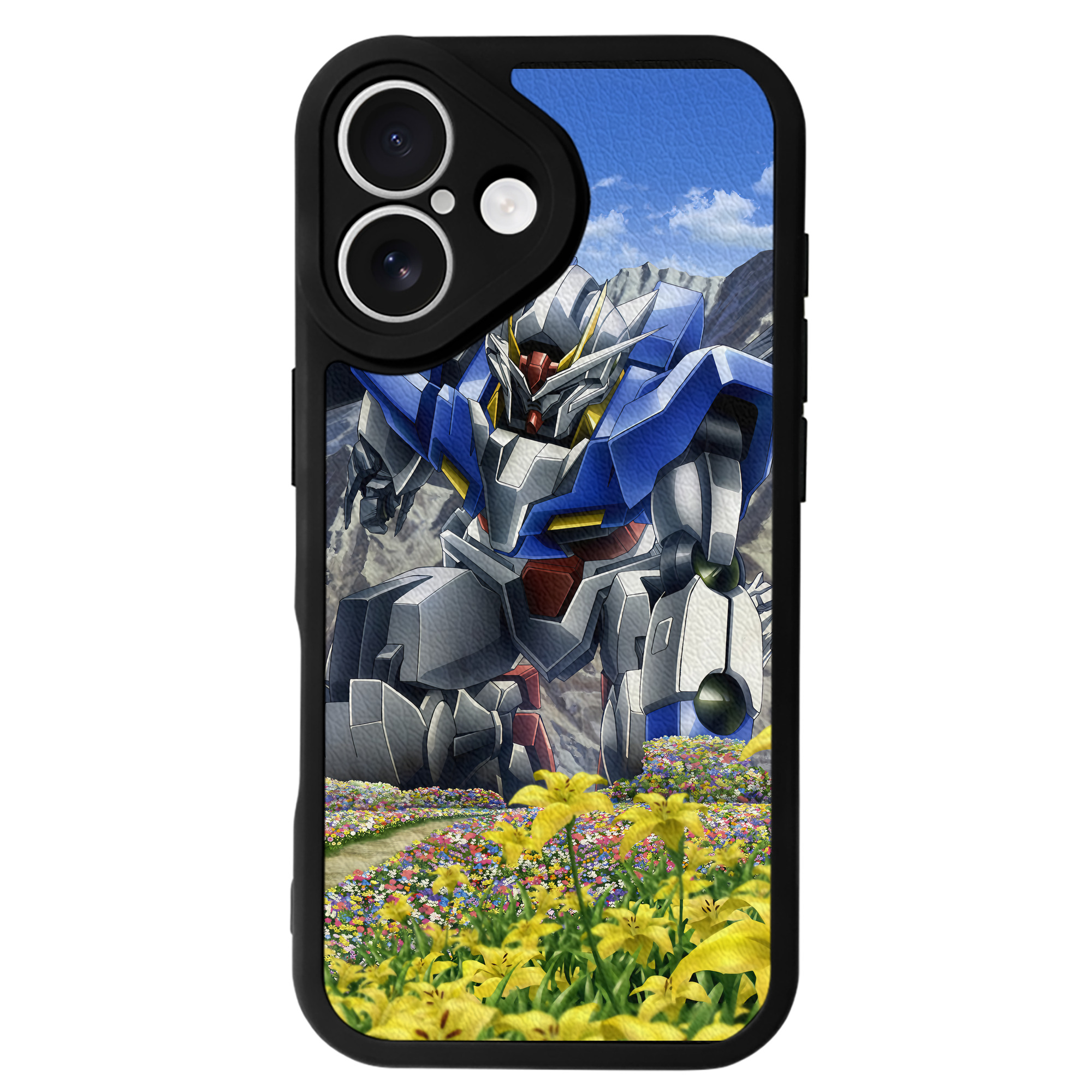 （画像用） 機動戦士ガンダム Mobile Suit Gundam 【iPhone 16シリーズ対応】シリコンスマホケース（レザー調） 材質：シリコン